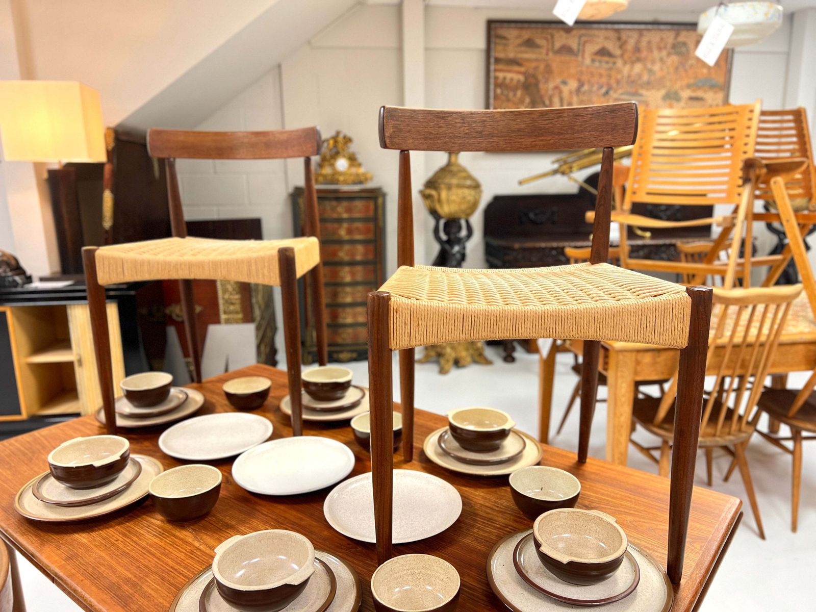 Set Of 6 Arne Hovmand Olsen For Mogens Kold, Model Mk200, Danish Dining Chairs photo 2245.0
