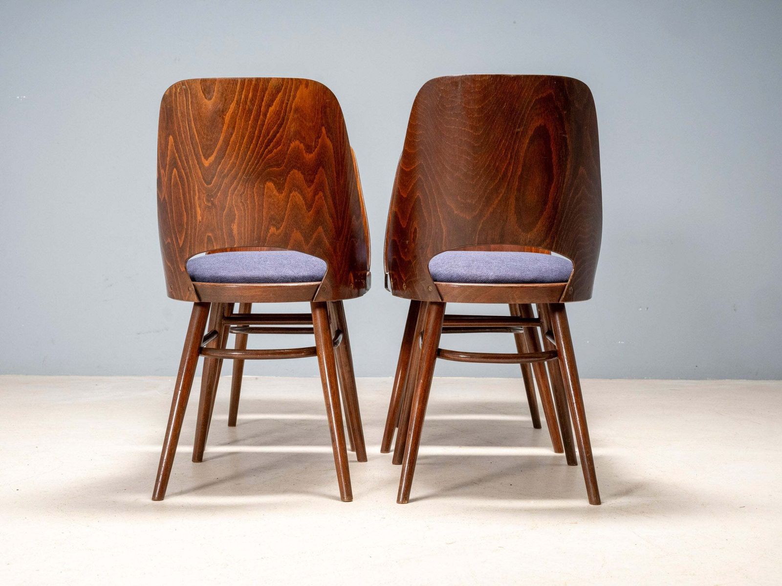 photo furniture Set Of 4 Ton 514 Chairs, Oswald Haerdtl, Czechoslovakia, 1950s