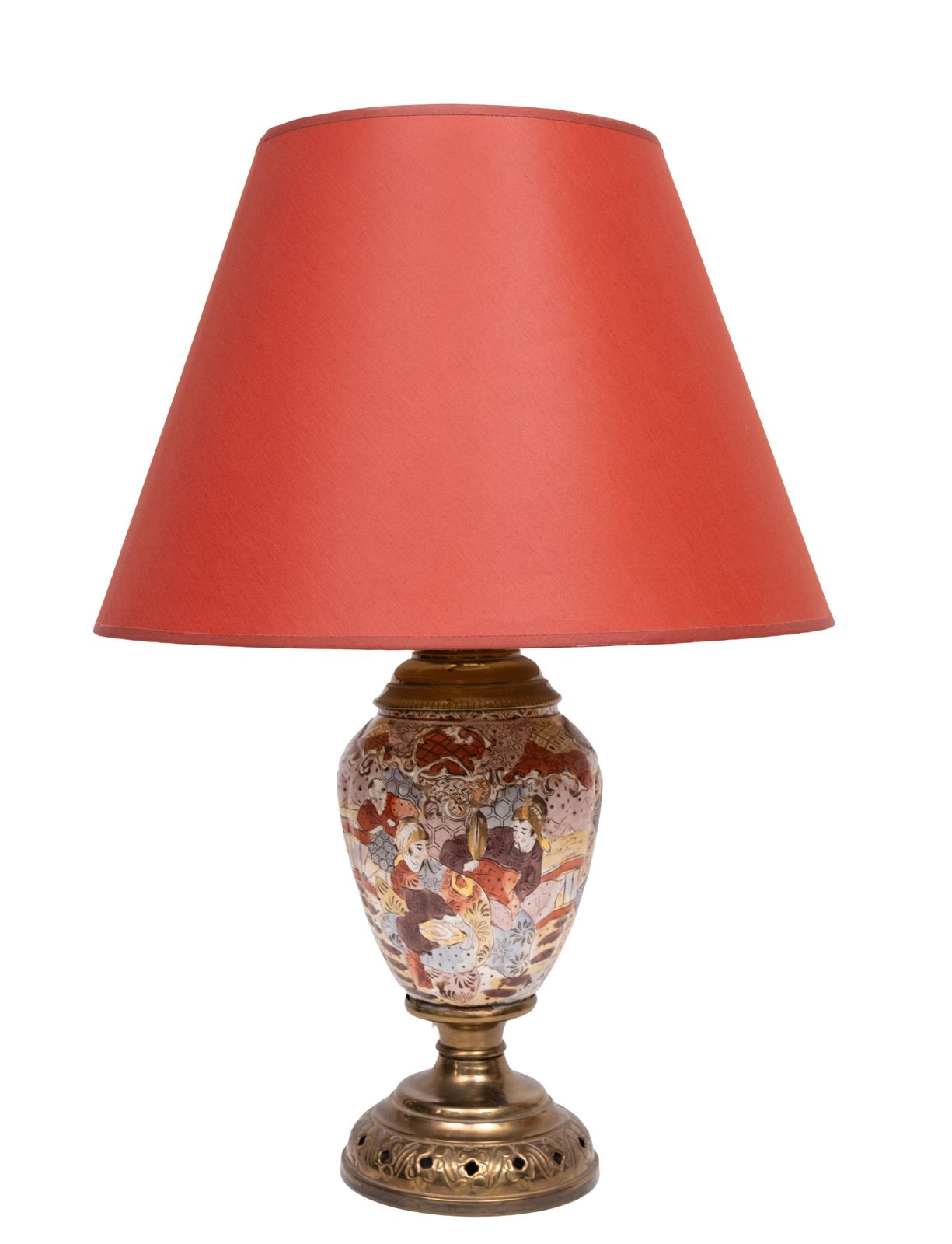 Paar Satsuma Tafellampen, Japan, Ca. Jaren 1950 photo furniture