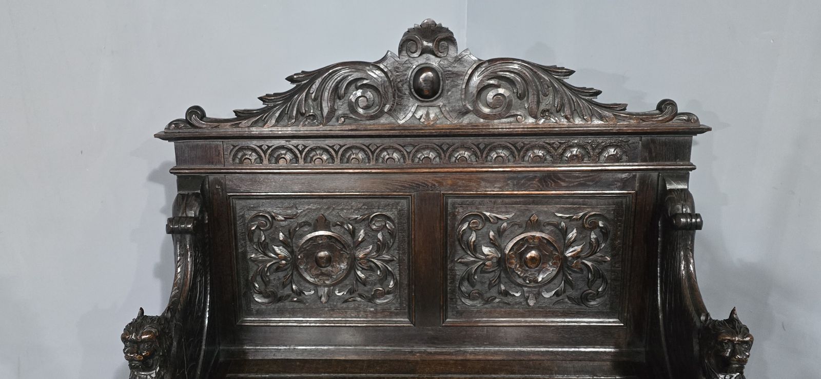 Super Oak Monks Hall Bench photo 1295.0