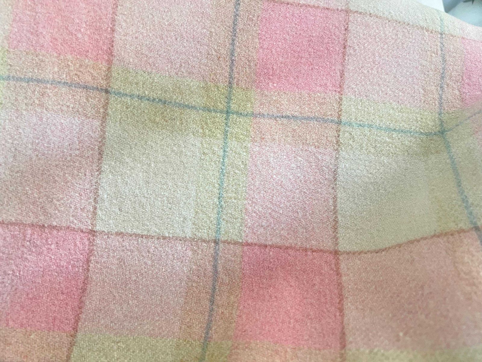 Textiles Vintage Welsh Wool Blanket   Traditional Plaid Check Throw Pure Wool   Heritage Blanket   Cosy Farmhouse Decor   Made In Wales photo