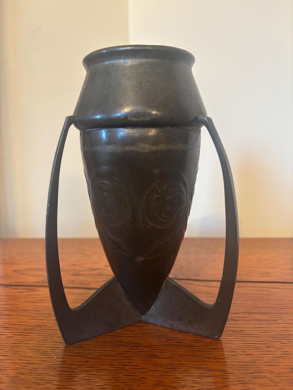 Archibald Knox Liberty & Co Tudric Pewter Vase "Rocket Bomb Vase"