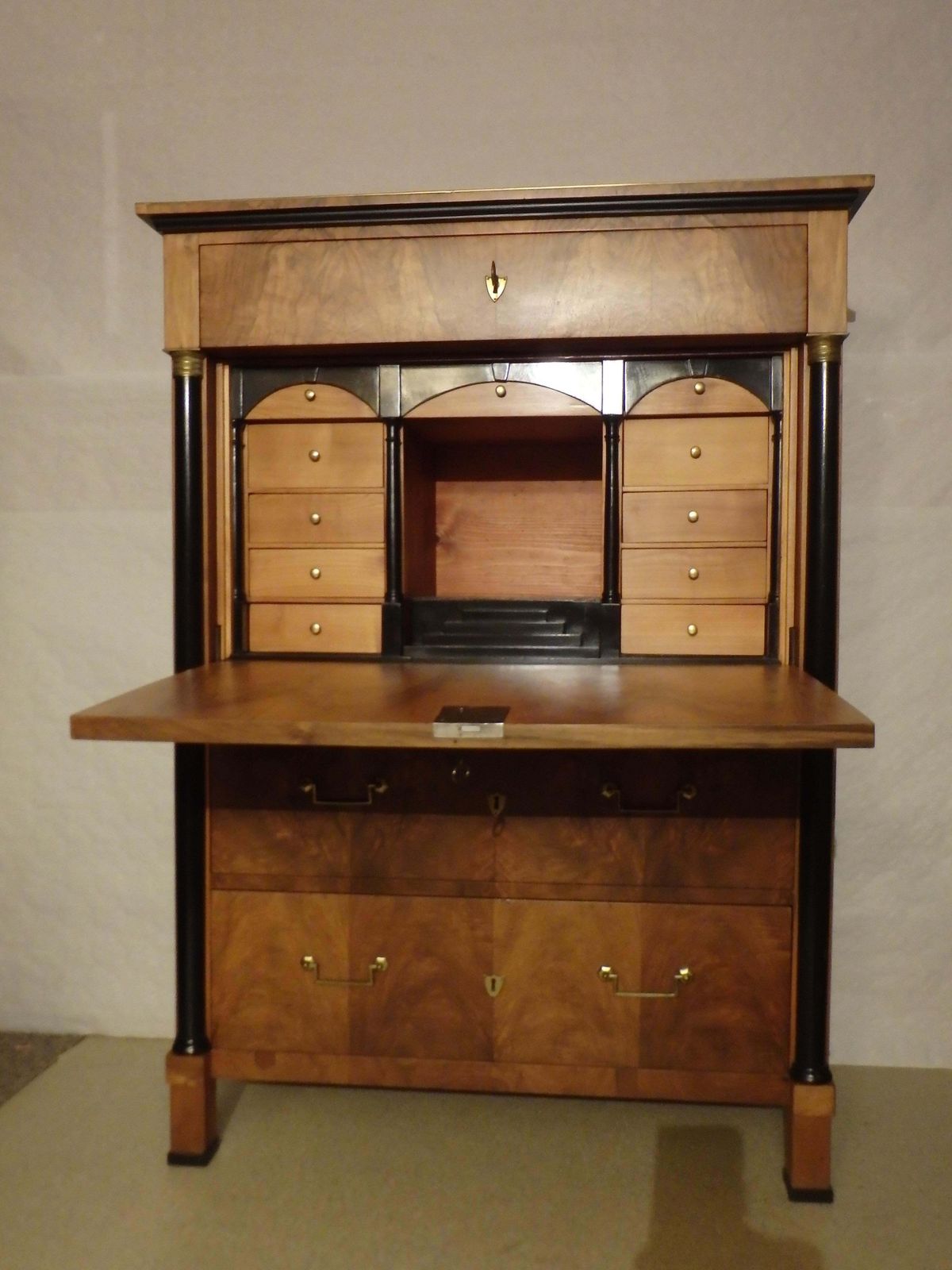 Emipire Secretaire Walnut With Secret Drawer photo vinterior