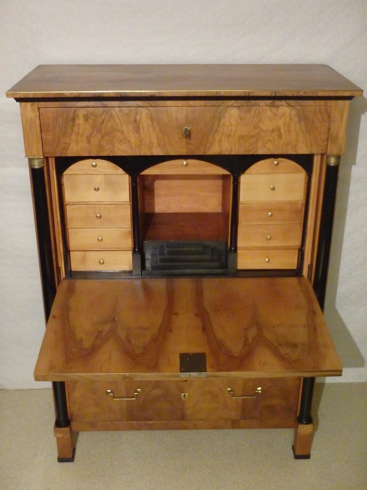 photo furniture Emipire Secretaire Walnut With Secret Drawer