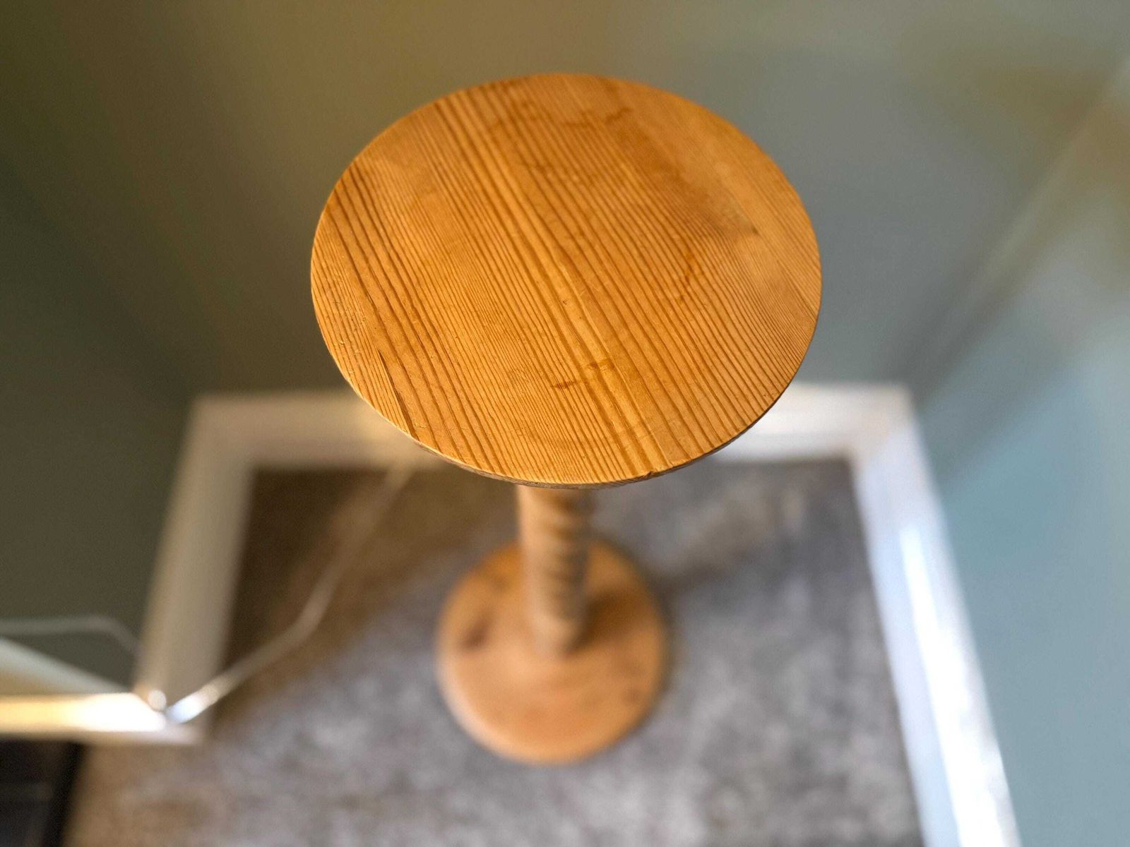 Home Decor Vintage Solid Wood Plant Stand / Pot Stand / Pedestal Table / Lamp Stand photo