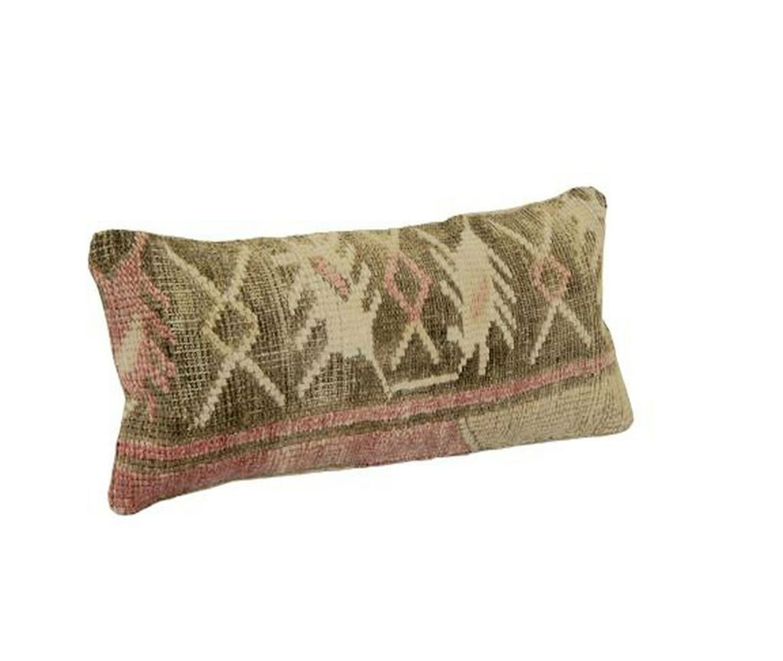 Wholesale Vintage Turkish Oushak Rug Pillow Cover, Handmade Brown photo furniture