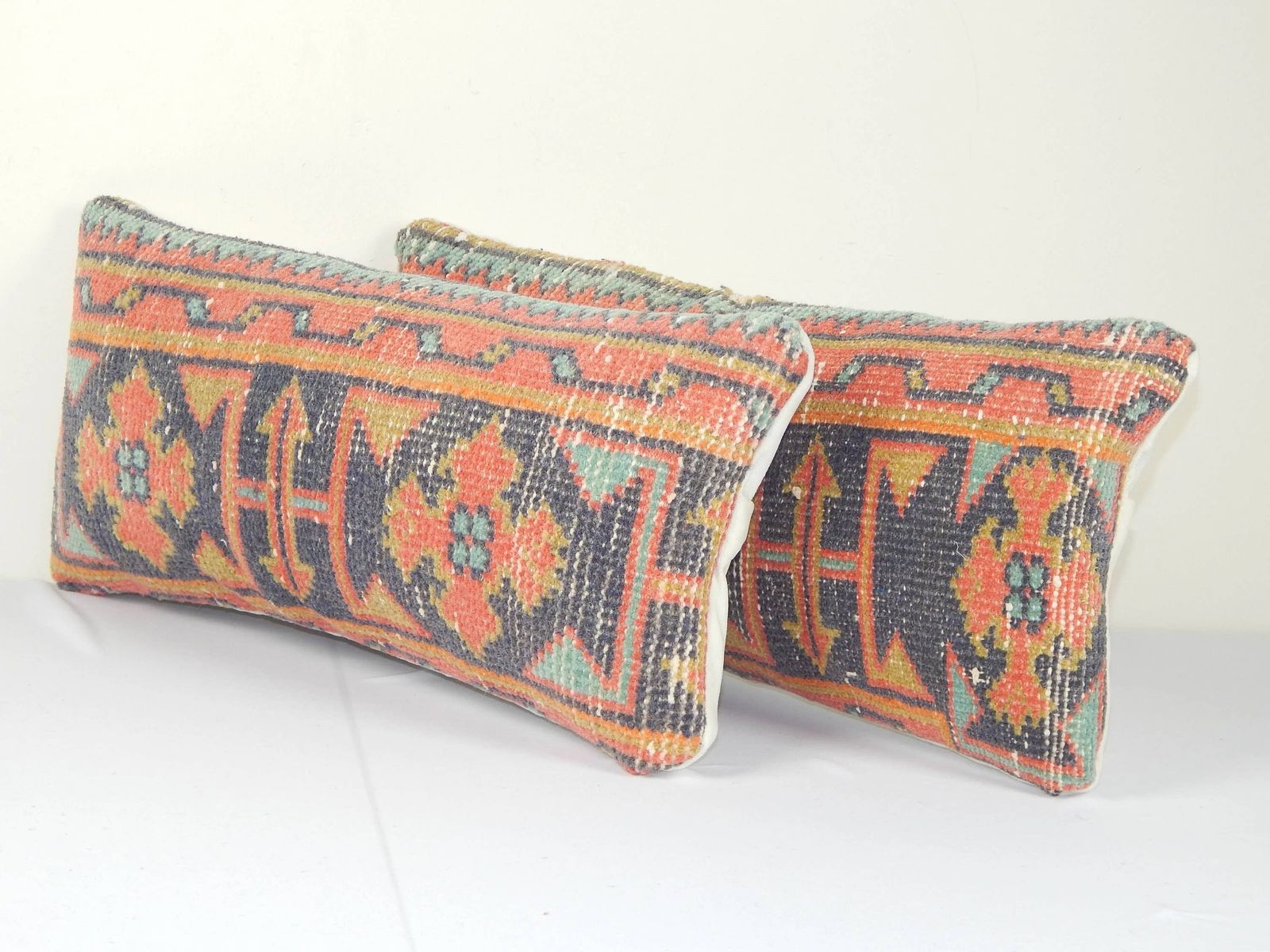 Bohemian Carpet Pillow Cover, Small Chair Turkish Lumbar Pil Pair photo furniture