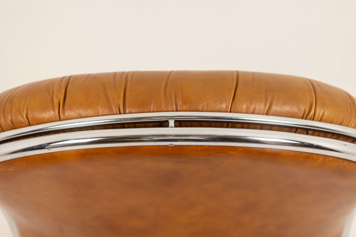 Carlo Di Carli. Leather And Metal Armchair. 1970s. photo vintage