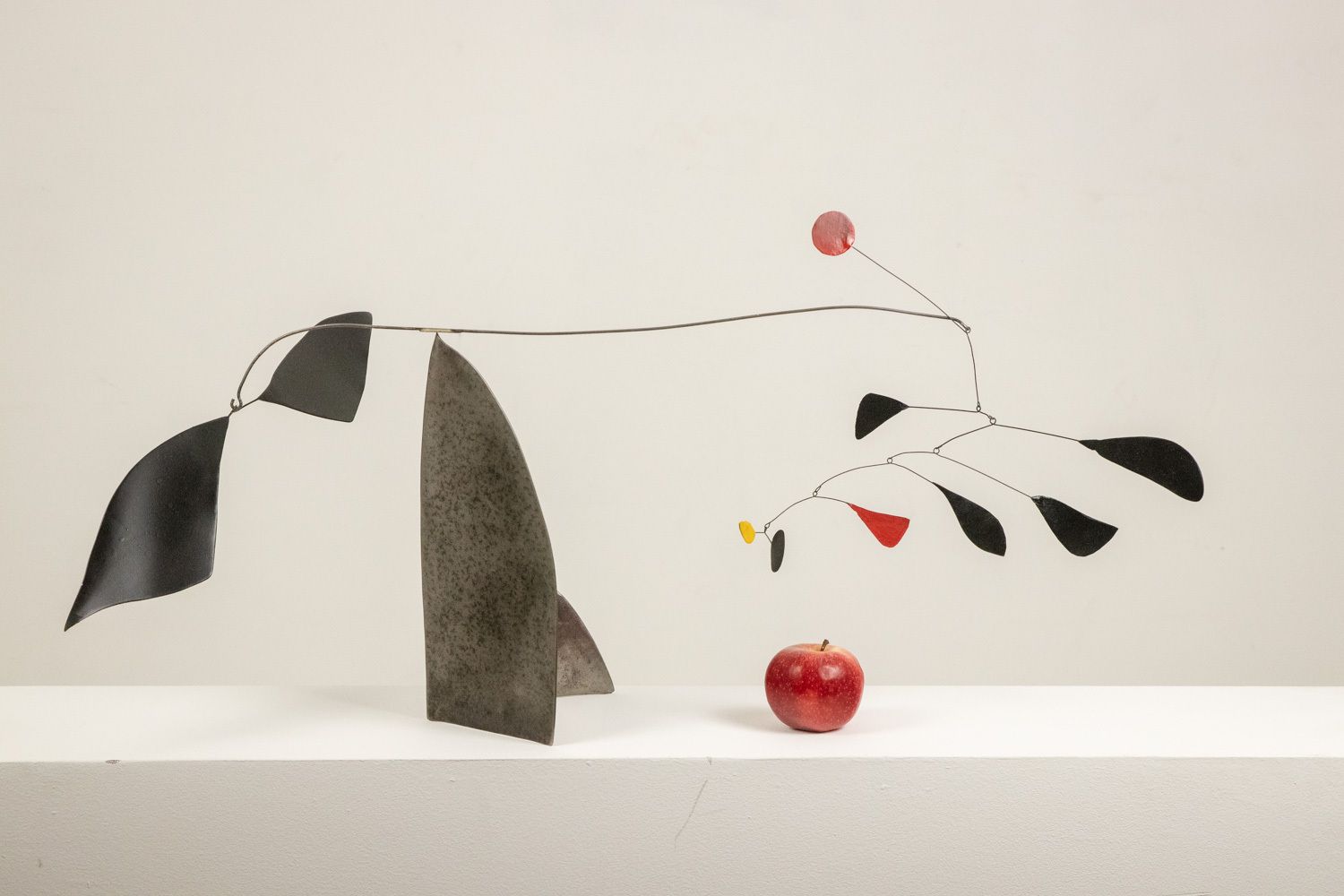Olivier Vonet Sculpture In Black, Red, And Yellow Lacquered Metal. Contemporary photo furniture