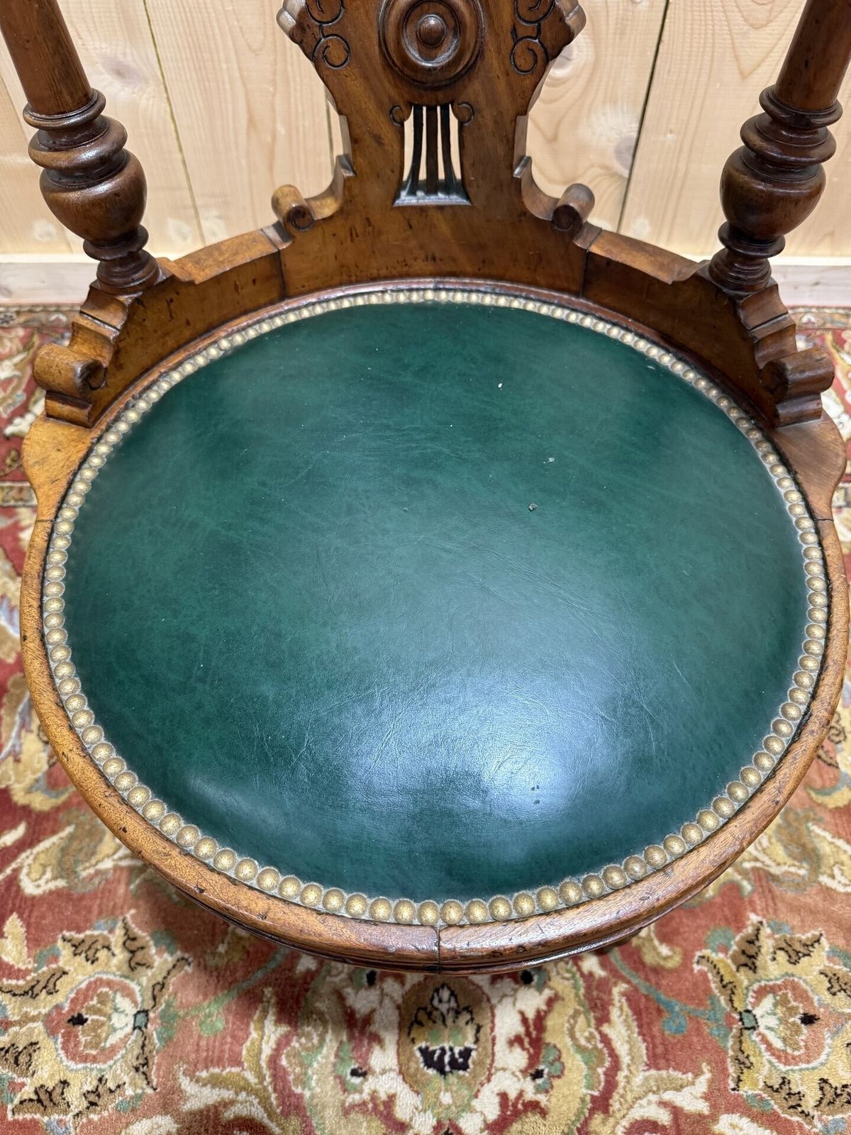 Fauteuil De Bureau à En Noyer Napoléon III photo furniture