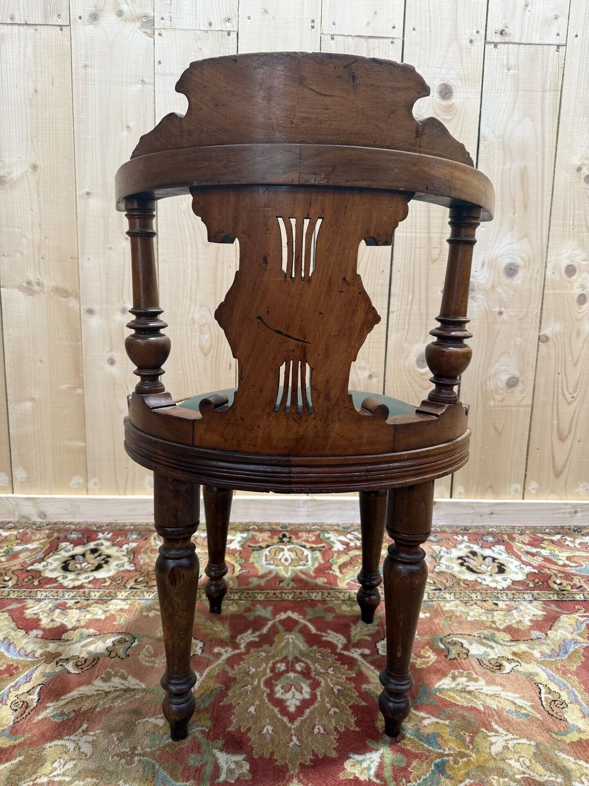 Fauteuil De Bureau à En Noyer Napoléon III photo Furniture