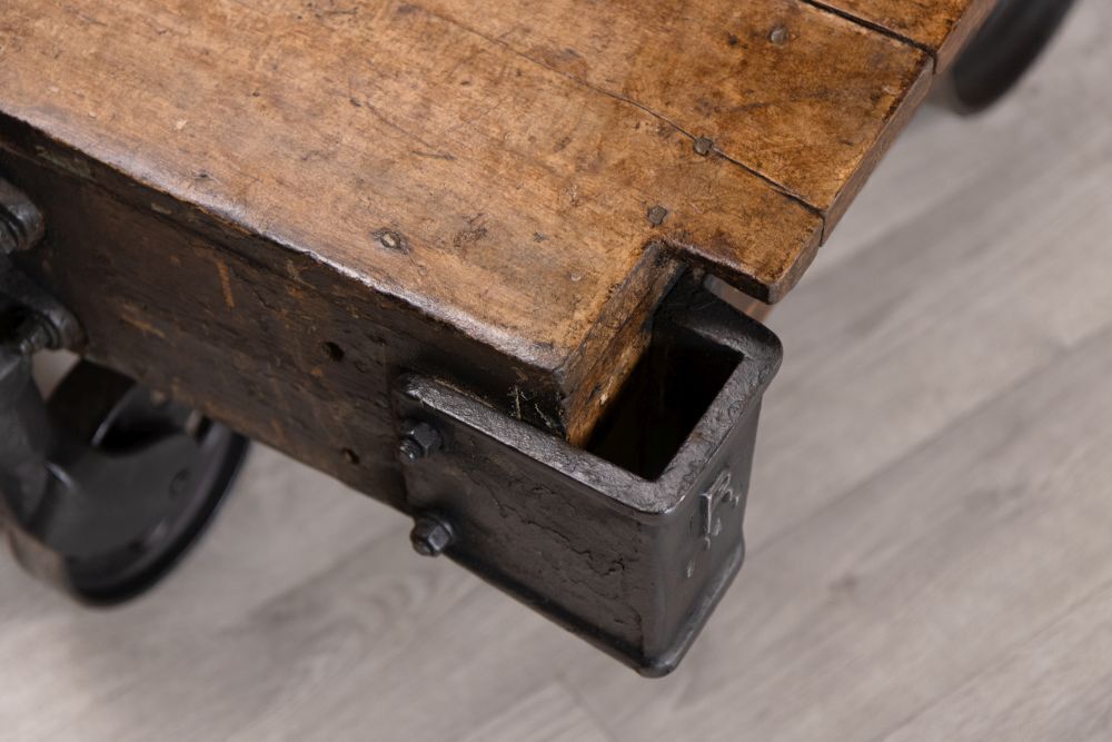 photo for sale Industrial Style Trolley Cart Coffee Table