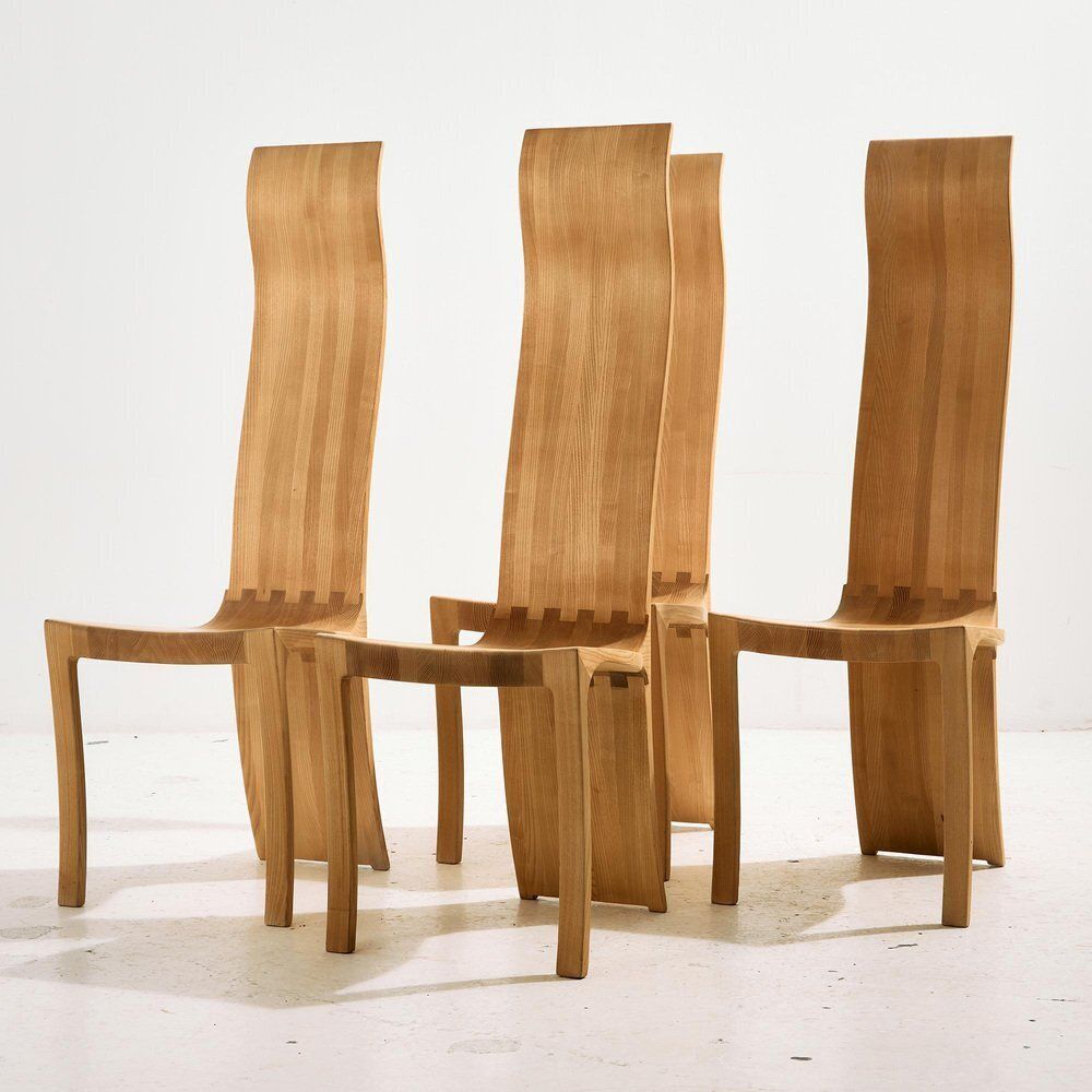 Ash Kragenæs Dining Chair By Walther Nielsen, 1970s, Set Of 4 photo furniture