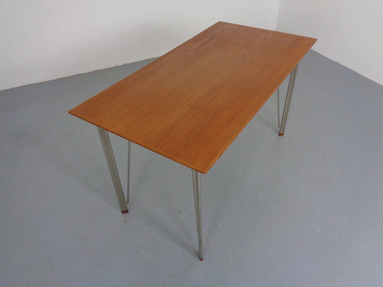 3605 Teak Desk By Arne Jacobsen For Fritz Hansen, 1950s photo for sale
