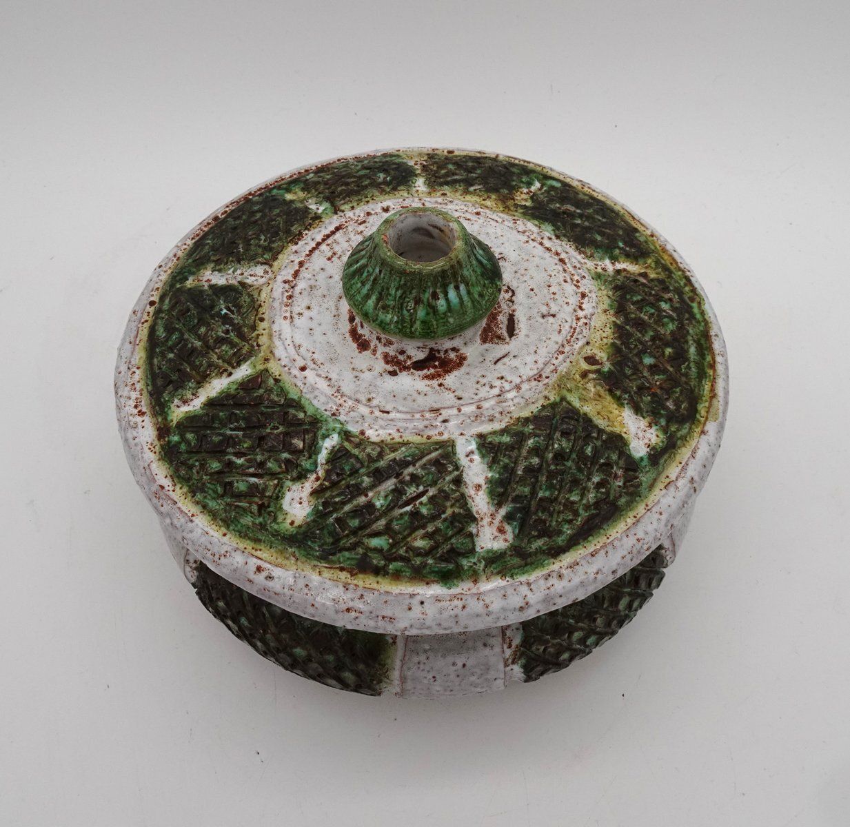 Vintage Ceramic Box By Marcel Giraud Cardelle From Vallauris, 1960s photo vinterior
