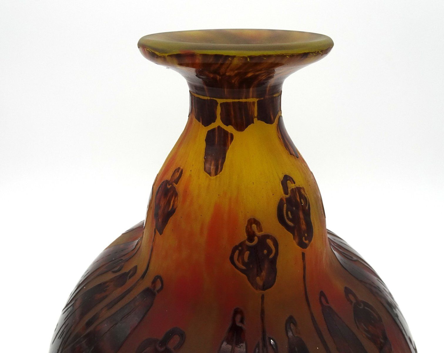 photo buy Le Verre Francais Vase In Glass By Charles Schneider, 1920s