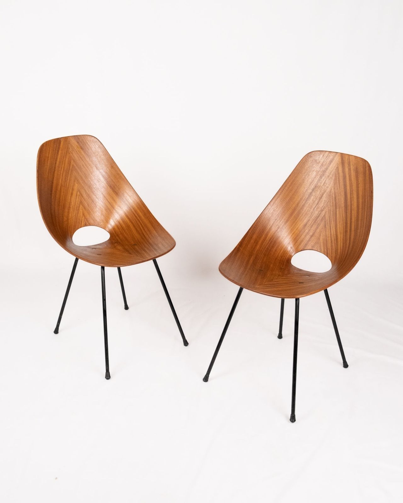 Pair Of Medea Chairs By Vittorio Nobili For Fratelli Tagliabue, Italy, Circa 1955