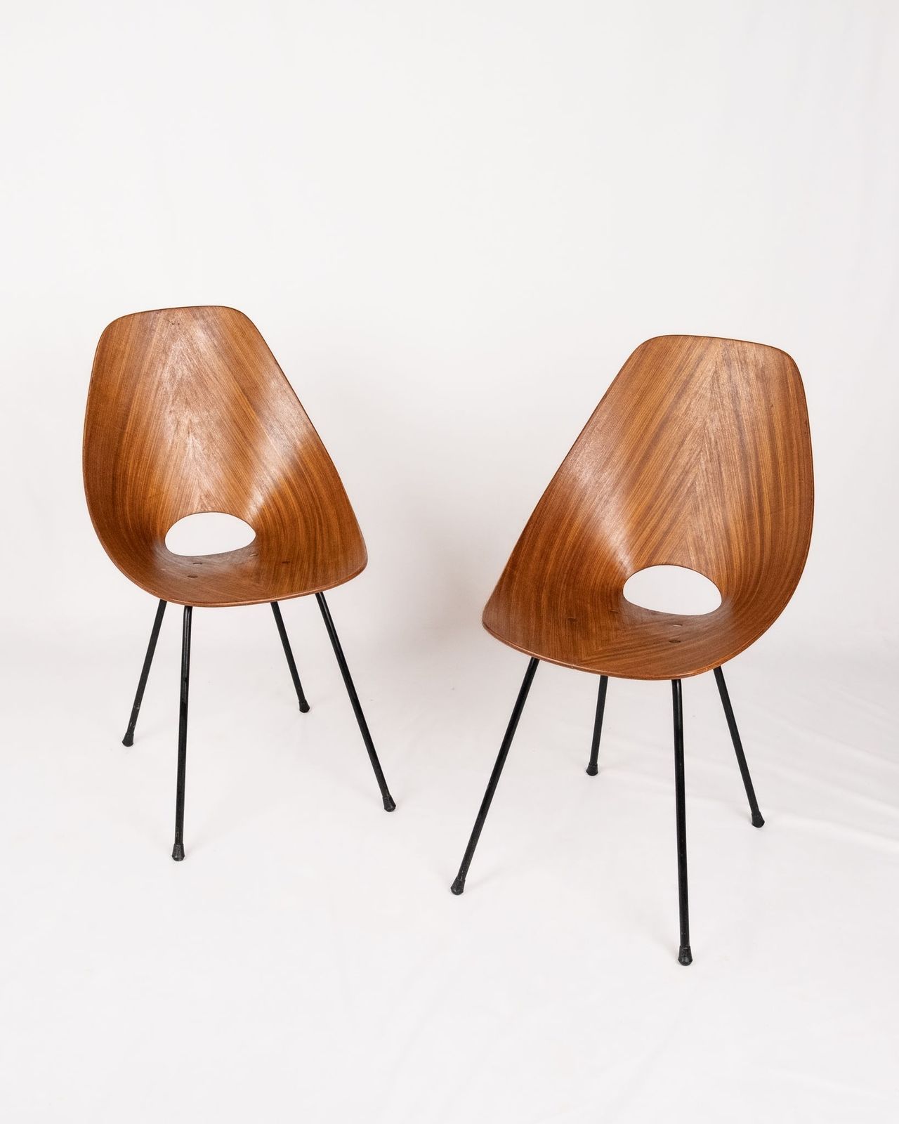 Pair Of Medea Chairs By Vittorio Nobili For Fratelli Tagliabue, Italy, Circa 1955 photo furniture