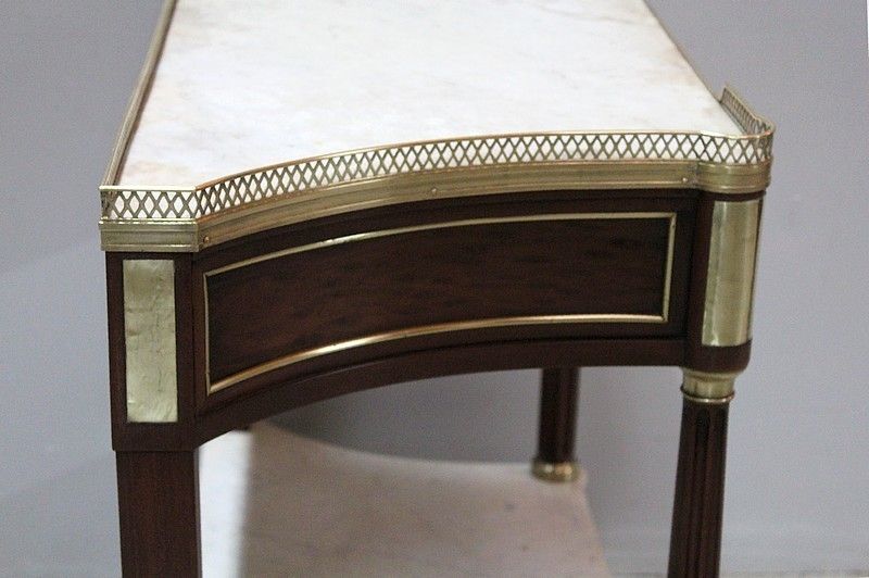 Louis XVI Trapezoidal Console 18th Century photo vintage