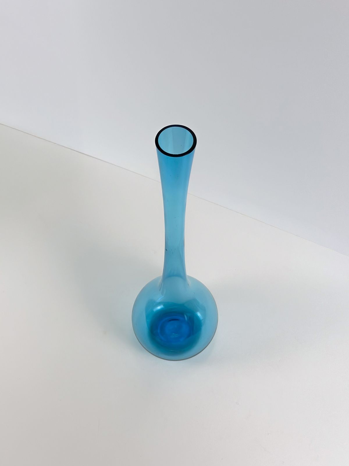 Mid Century Pale Blue Glass Bottle Vase By Arthur Percy For Gullaskruf, Sweden photo buy