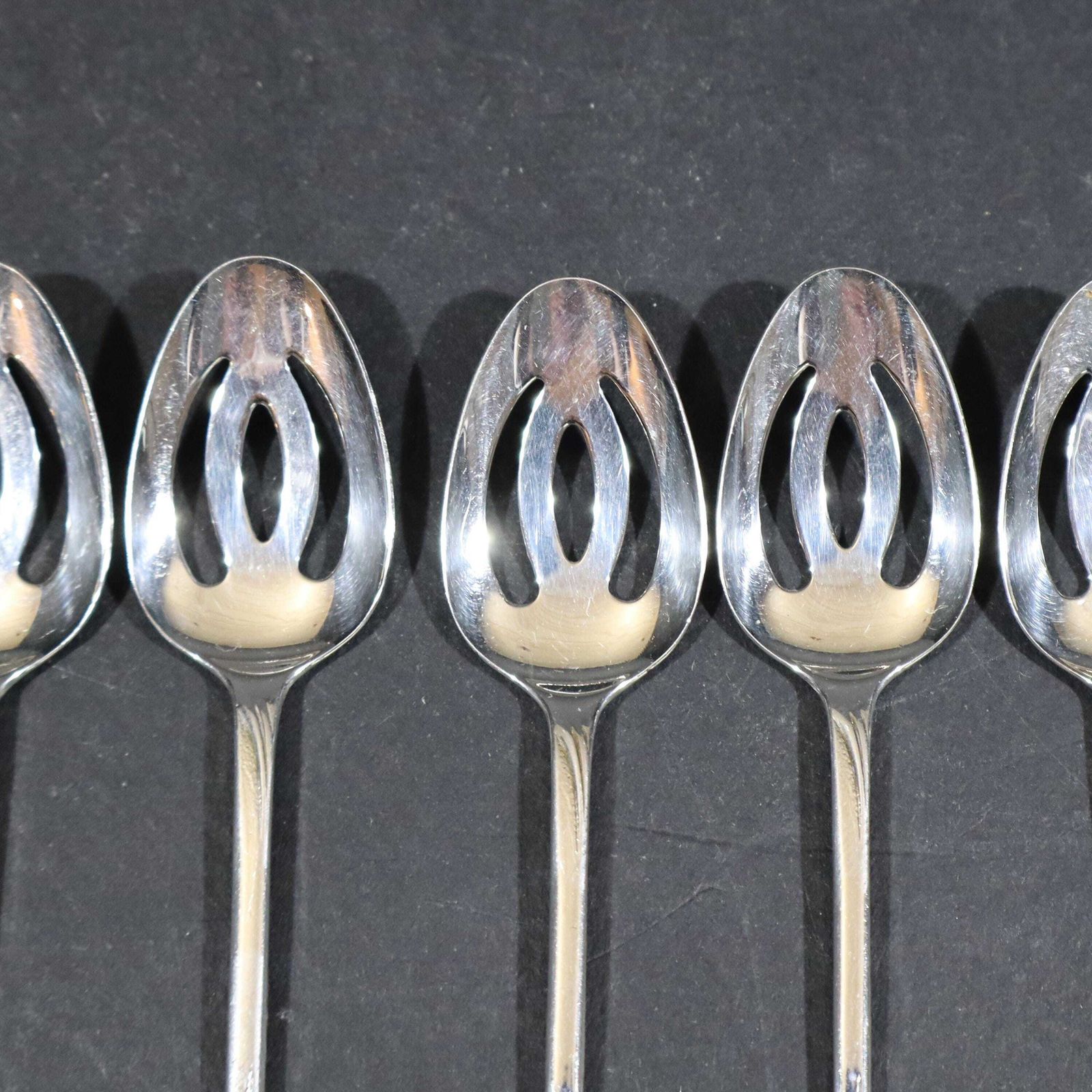 1950s Set Of 6 Dutch Silver Plated Teaspoon Set Of 6, Zilverstad Schoonhoven photo vintage