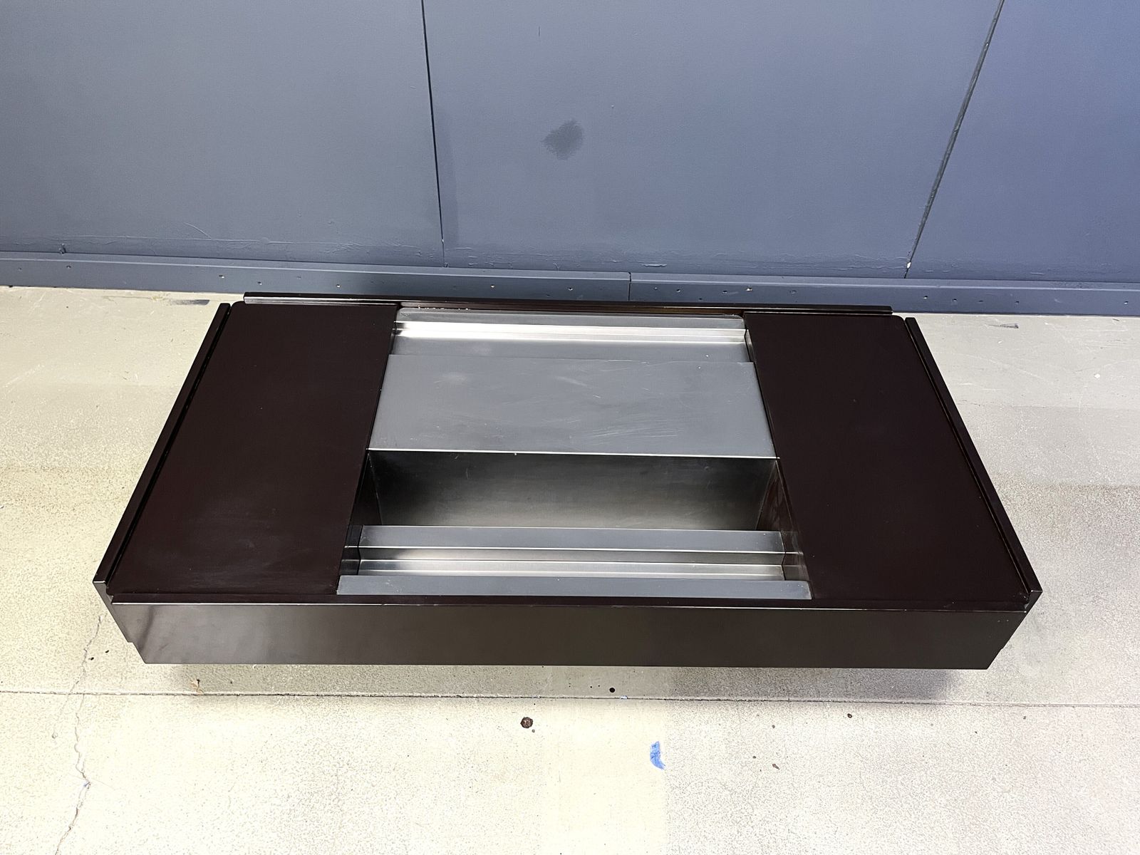 Vintage Lacquer Bar Coffee Table Made In Italy Attr To Mario Sabot/Willy Rizzo, 1970s photo vintage