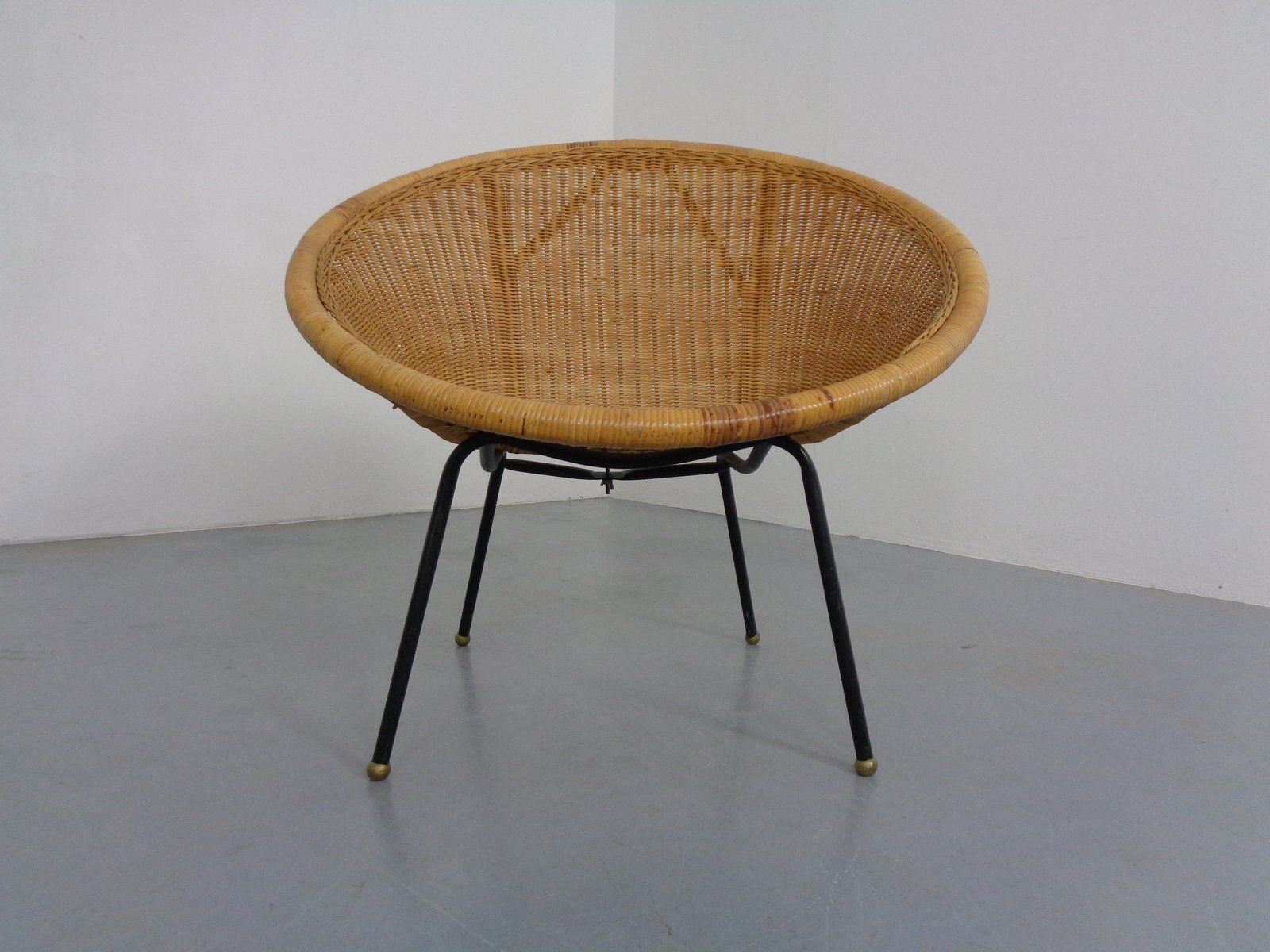 Mid Century Modern Wicker Chair By Paul Mccobb, USA, 1950s photo for sale