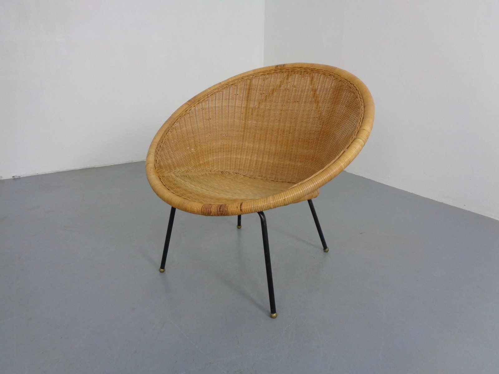 Mid Century Modern Wicker Chair By Paul Mccobb, USA, 1950s photo vinterior