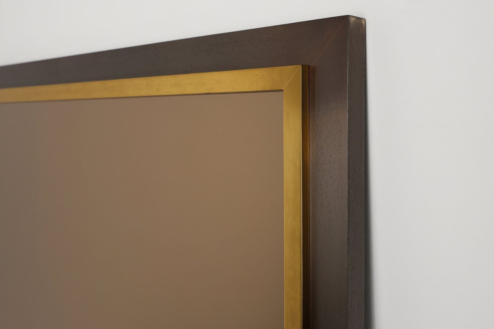 photo furniture Mid Century Belgian Mirror In Copper And Fumé Glass From Belgo Chrome, 1980s
