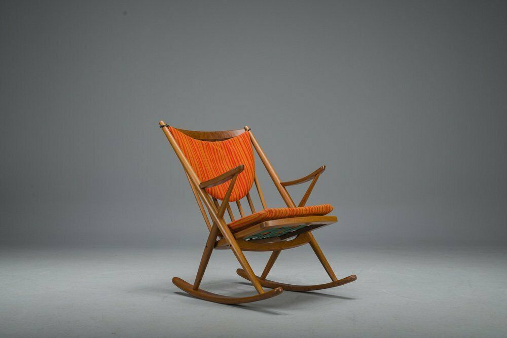 No. 182 Teak Rocking Chair By Frank Reenskaug For Bramin, 1960s