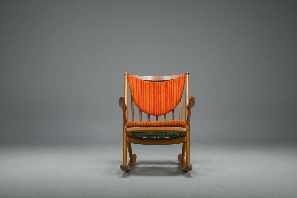 No. 182 Teak Rocking Chair By Frank Reenskaug For Bramin, 1960s photo for sale