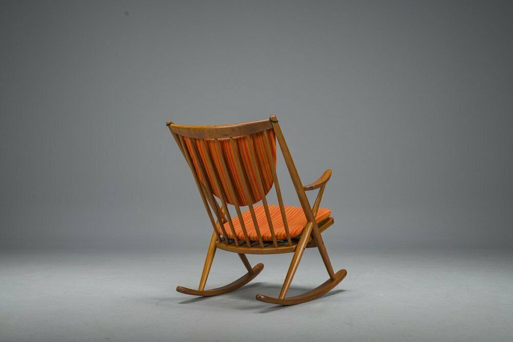No. 182 Teak Rocking Chair By Frank Reenskaug For Bramin, 1960s photo 1264.0