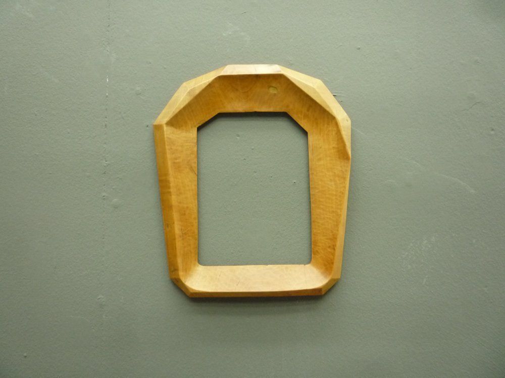 Anthroposophical Photo Frame Made Of Linden Wood By Siegfried Pütz, 1920s