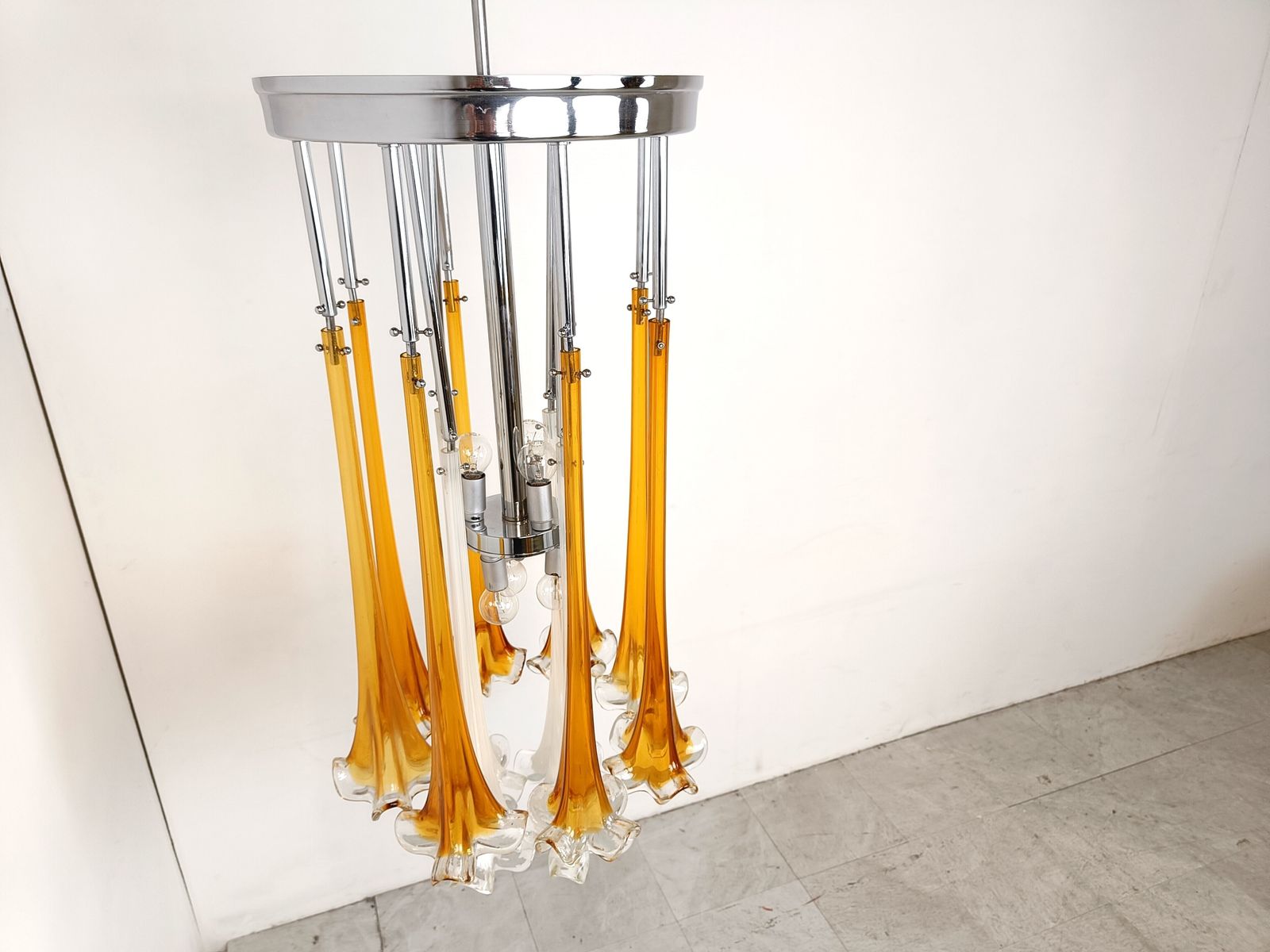 Vintage Paolo Venini Chandelier, 1970s photo for sale