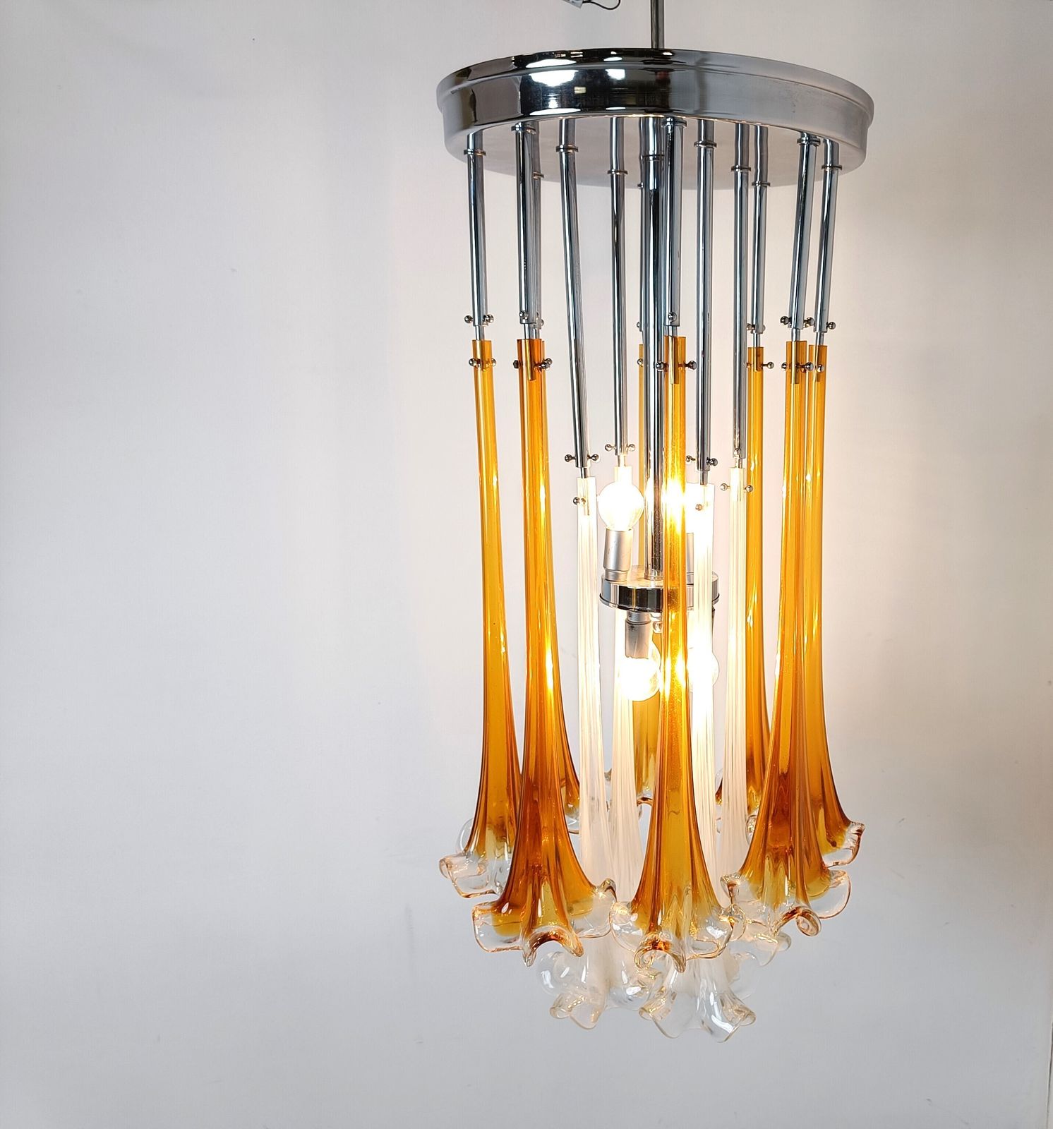 Vintage Paolo Venini Chandelier, 1970s