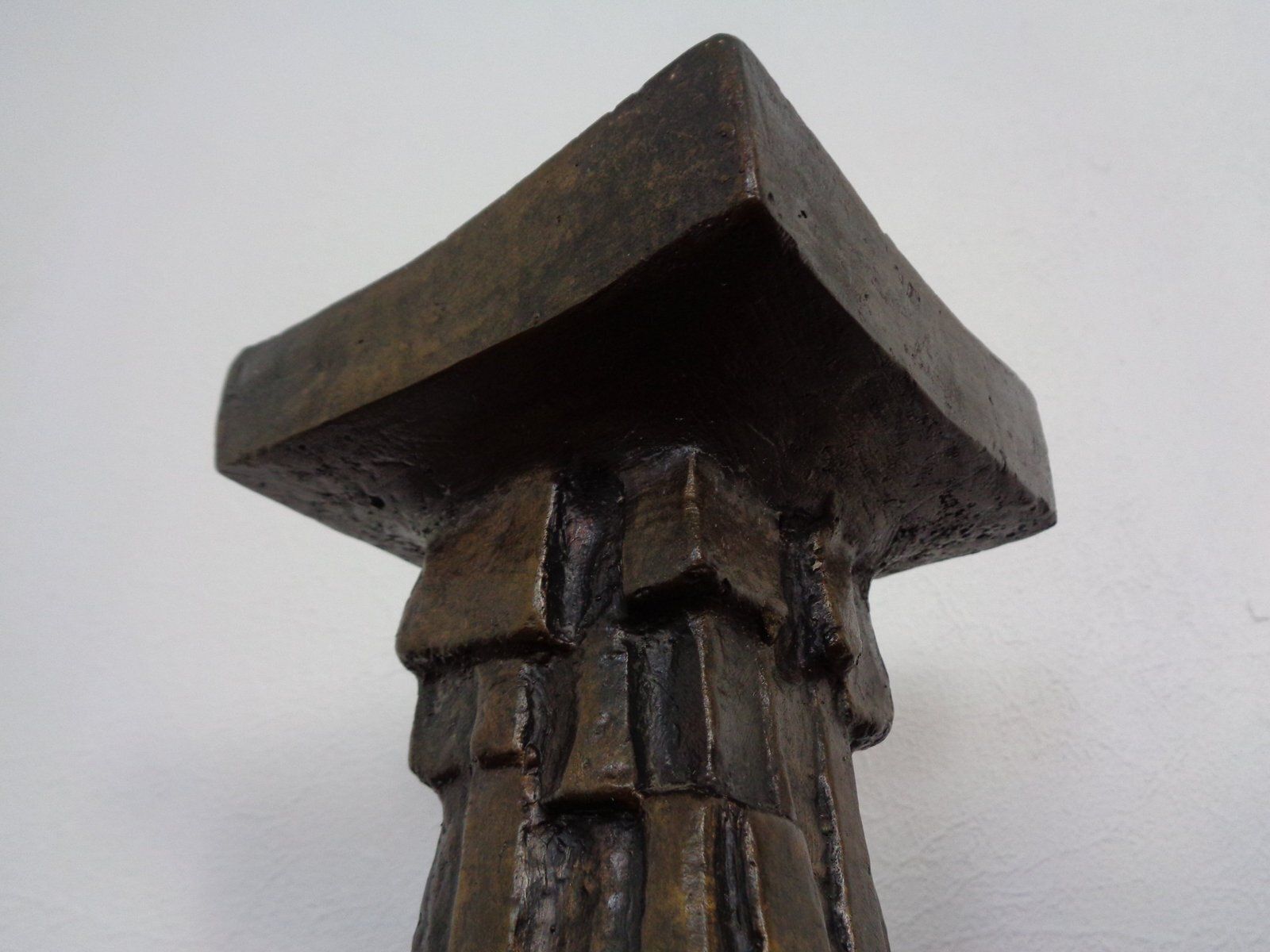 photo buy Large Brutalist German Bronze Candleholders, 1960s, Set Of 2