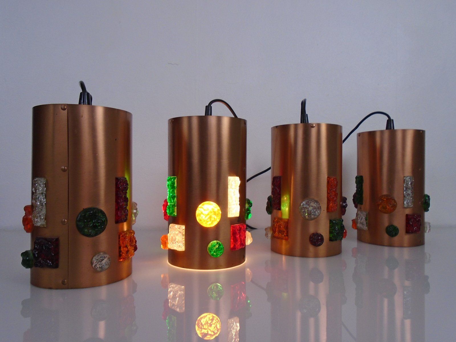 Copper Ceiling Lamp, Germany, 1960s photo furniture