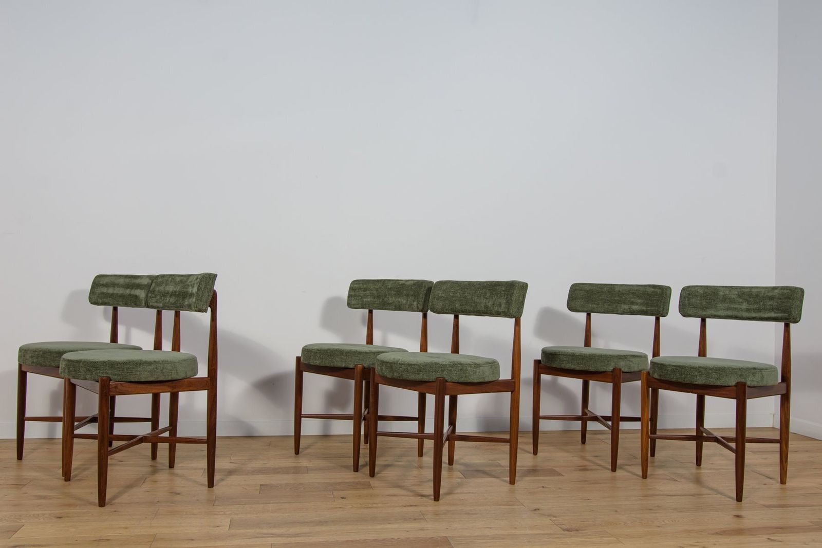 Mid Century Teak Dining Chairs By Ib Kofod Larsen For G Plan, 1960s, Set Of 6 photo for sale