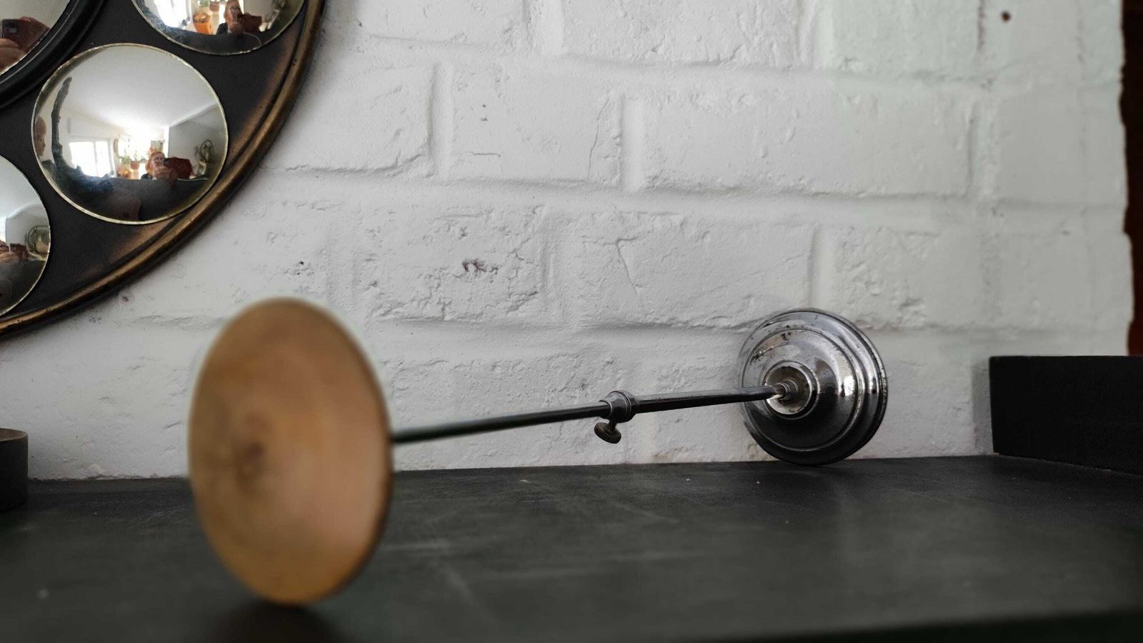 Antique French Adjustable Chrome Hat Display Stand, Vn Siegel Paris photo Home Decor