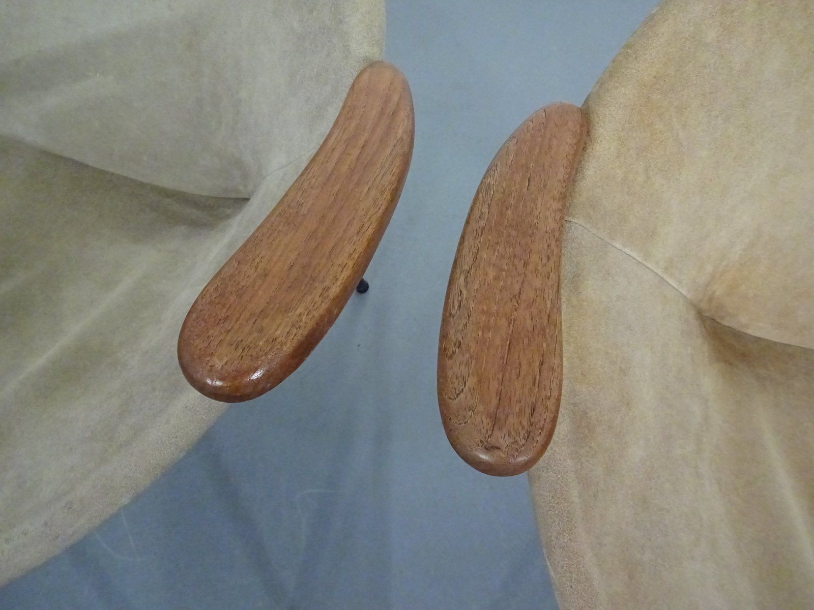 photo buy Danish Sueded Balloon Chairs By Hans Olsen For Lea Furniture, 1950s, Set Of 4