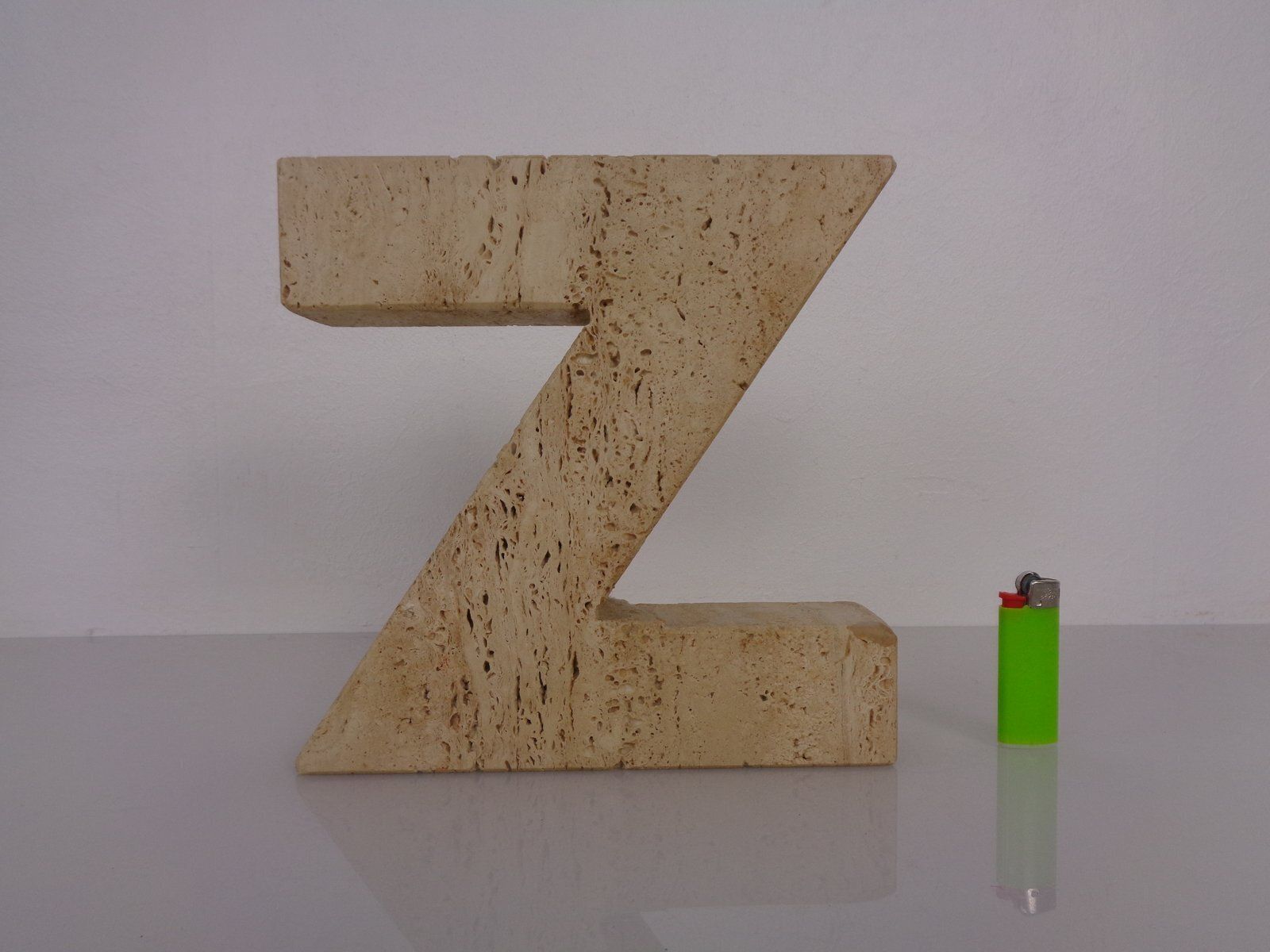 Travertine A To Z Bookends , Italy, 1960s, Set Of 2 photo buy