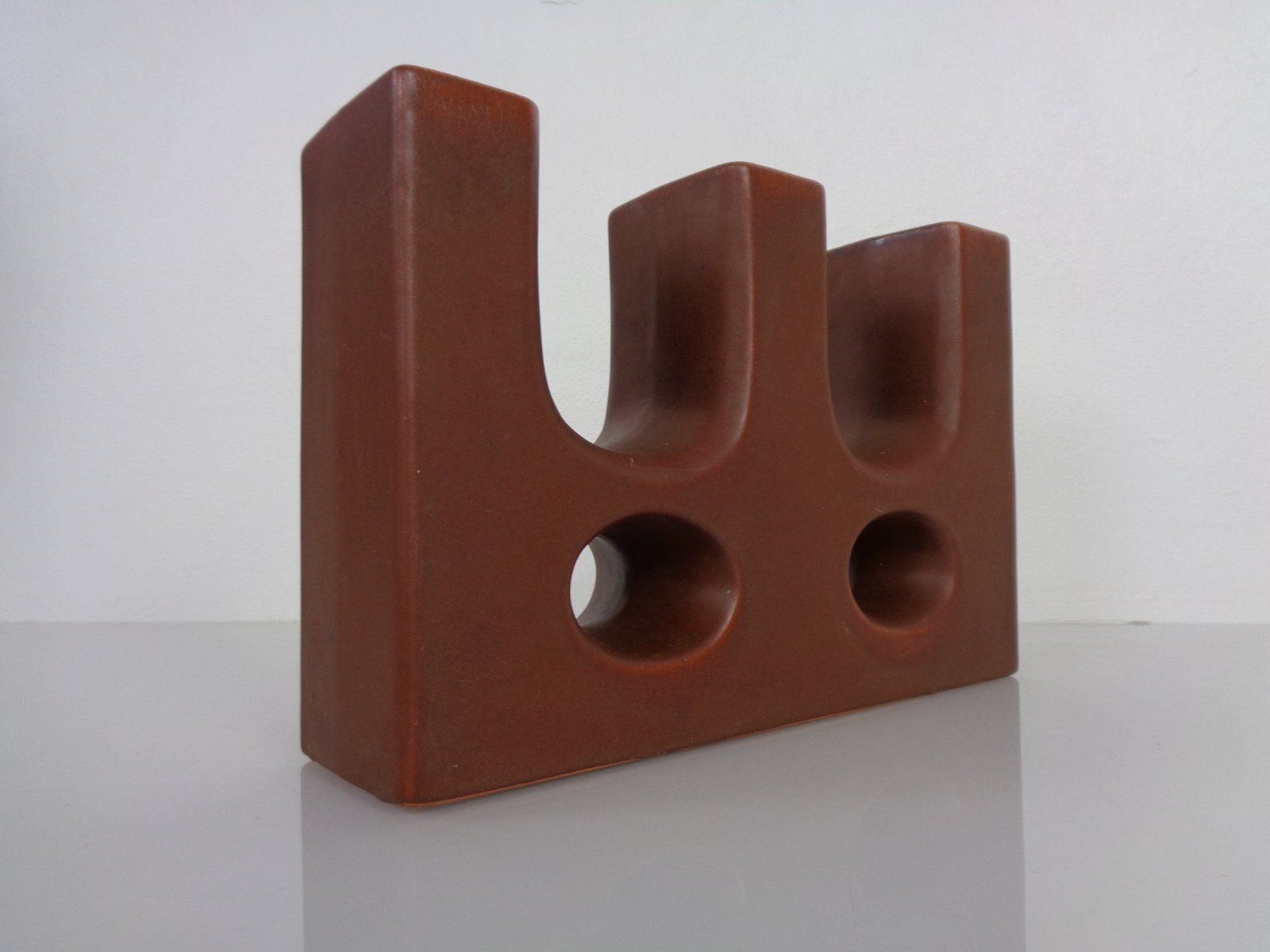 Dutch Studio Ceramic Vase By Marius & Hugo Van Woerden For Vest Keramiek, 1970s photo Home Decor