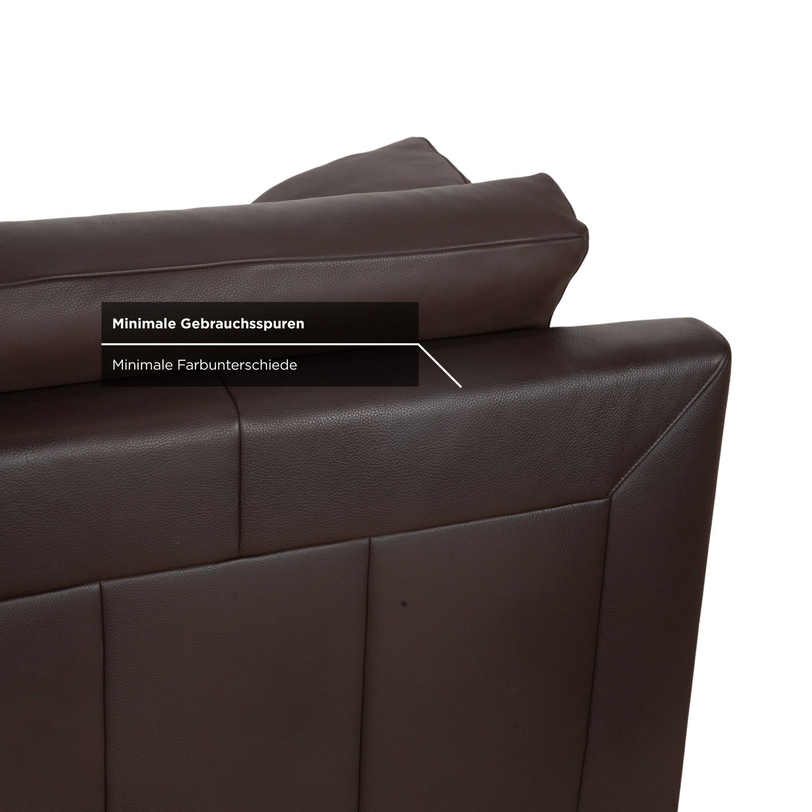 photo for sale Canapé d'angle Ewald Schillig Concept Plus en cuir marron moka