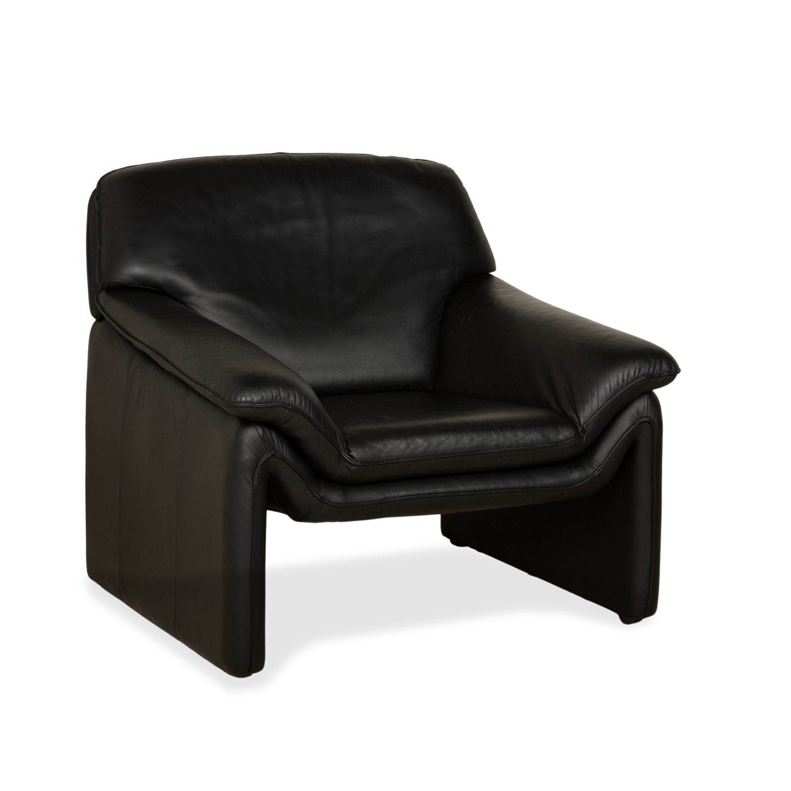 Lauuser Leather Fauteuil Zwart