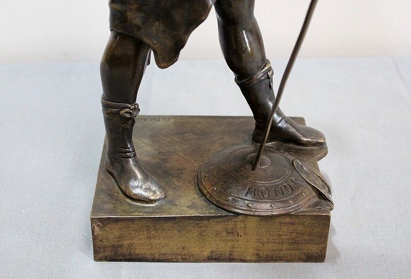 photo for sale Bronze "Le Devoir" Signed E. Picault 19th Century