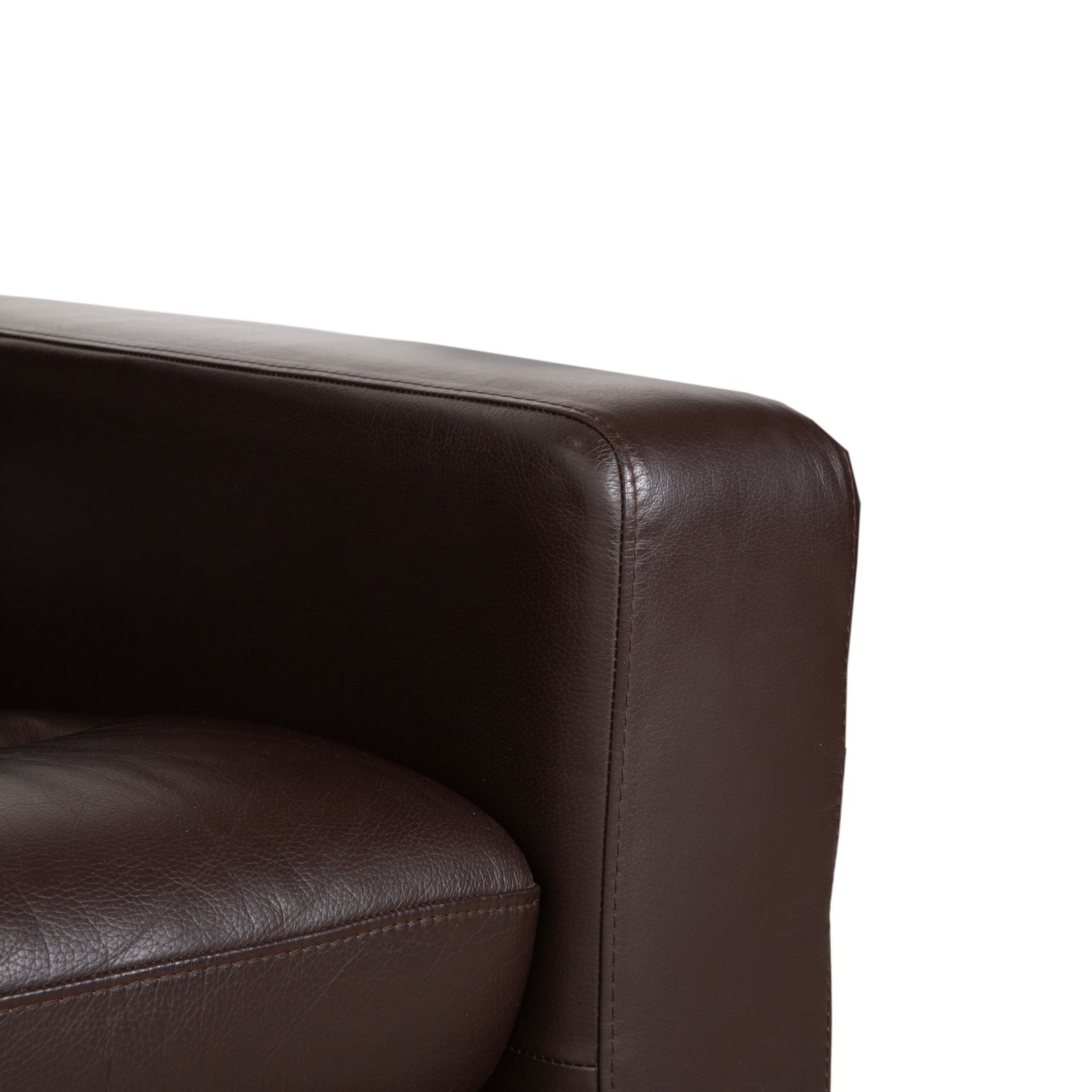 photo furniture Canapé 2 places Stressless Wave en cuir brun espresso, fonction manuelle
