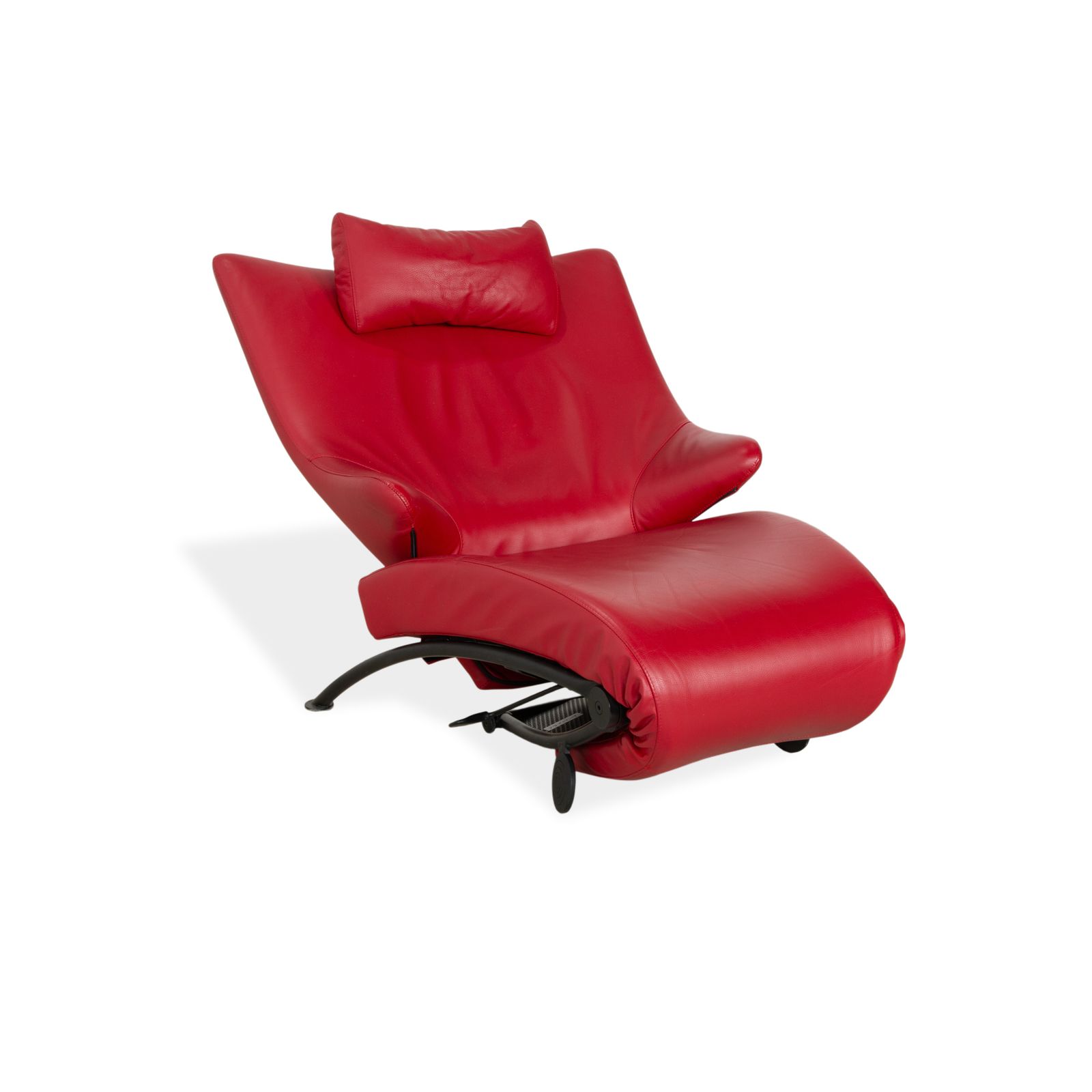 Wk Wohnen Solo 699 Leather Armchair Red Manual Function photo for sale