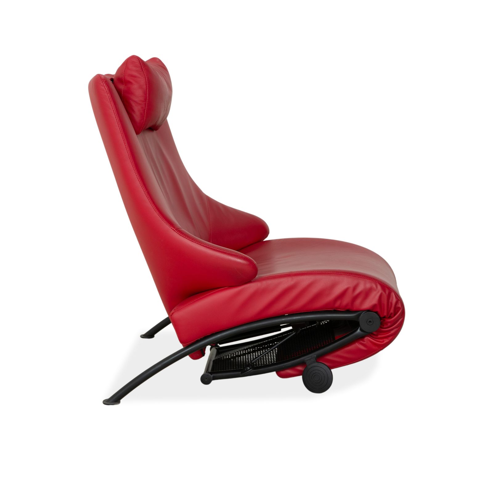 Furniture Wk Wohnen Solo 699 Leather Armchair Red Manual Function photo