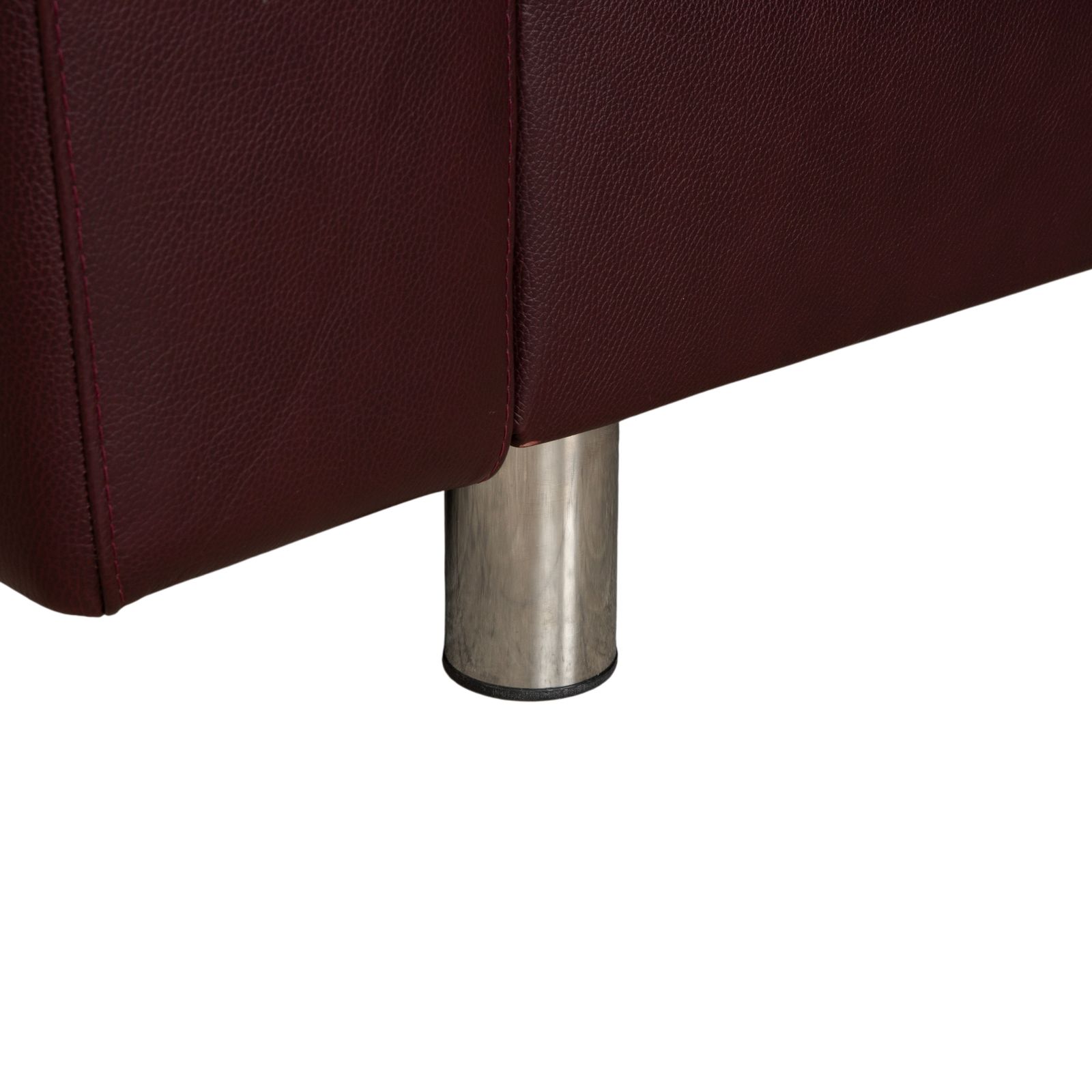 Stressless E200 Leather Corner Sofa Red Bordeaux photo vinterior