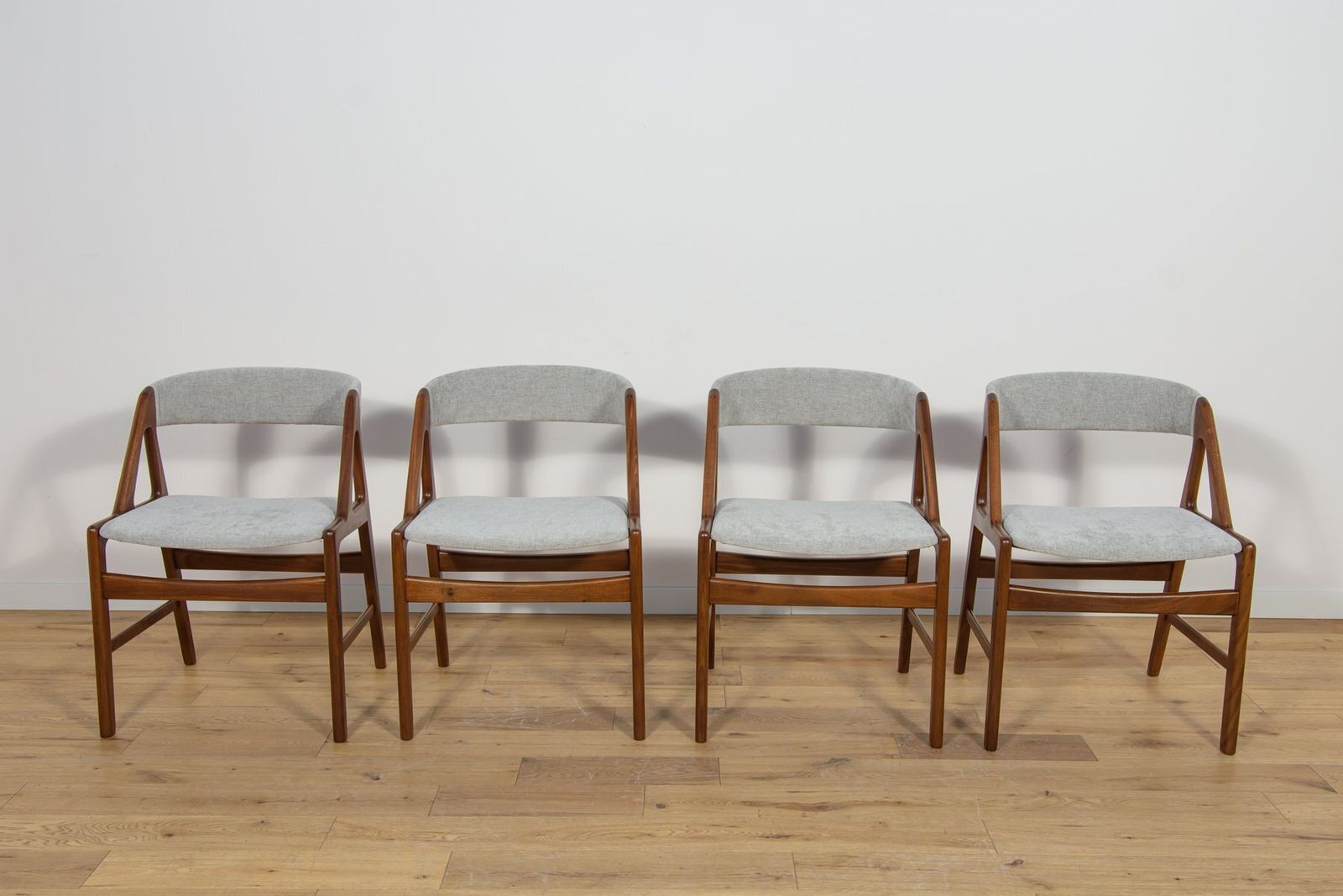Mid Century Teak Dining Chairs, Denmark 1960s, Set Of 4 photo Furniture